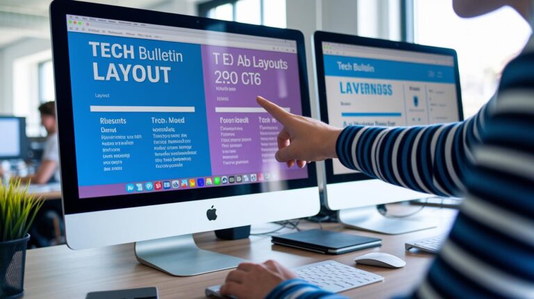 2 Effective Tech Bulletin Layouts Spark Clarity