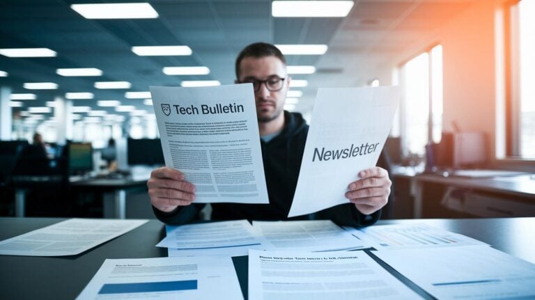 Tech Bulletin Vs Newsletter Differences: Bold Insights